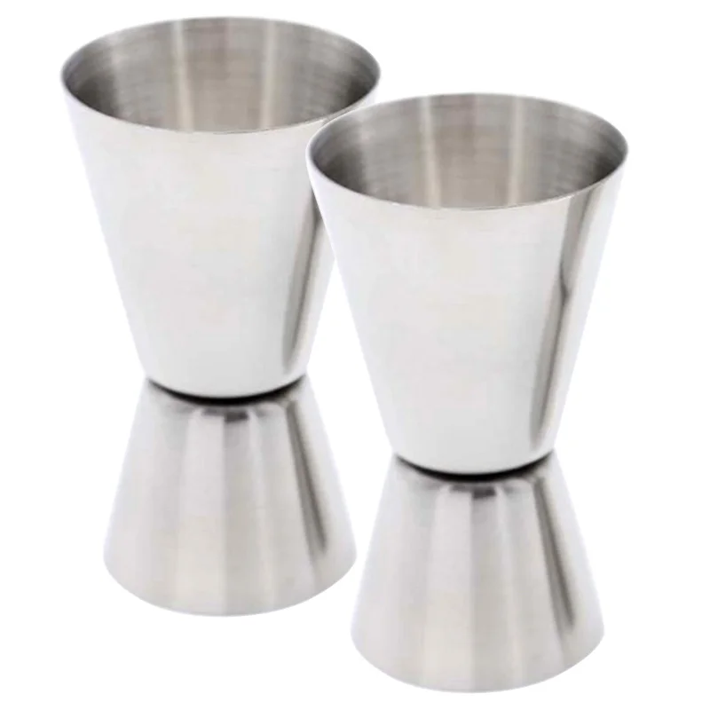 

Stainless Steel Jigger Single Double Shot Drink Mixer Wine Pourer Measurer Cup Bar Tools Bar Wine Cocktail Shaker 25/50ML