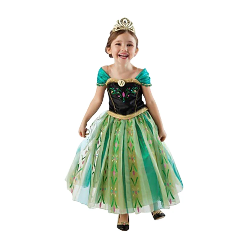Disney Store Frozen Princess Anna Deluxe Coronation Costume Gown Dress 7//8-9//10