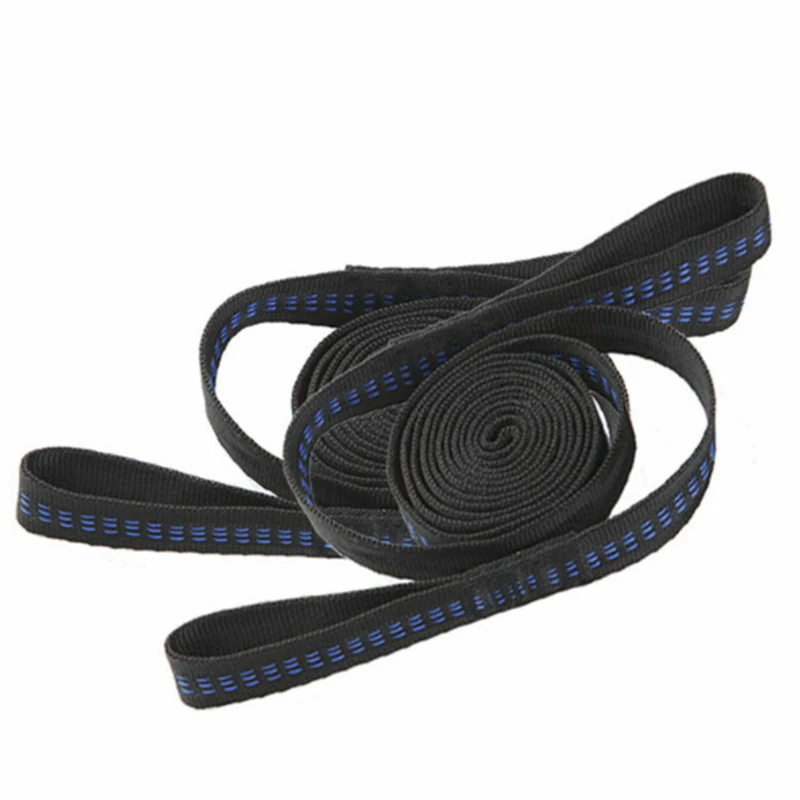 

2pcs Set Adjustable Hammock Rope Tree Strap Hanging Outdoor Camping Tool Belt