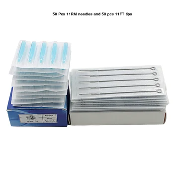 

EZ (11RM+11FT) Profeesional Tattoo Needles and Tubes Tips Mixed Assorted Sterilize Tattoo Needles and Disposable Tattoo Tips