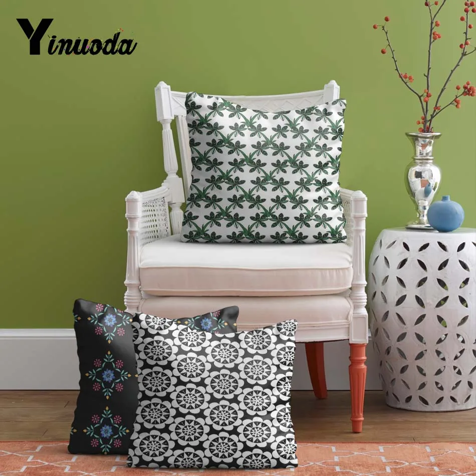 Sofa Seat Cushion Covers Promotion-Shop For Promotional Sofa Seat Yinuoda Cushion cover Arrival Popular Floral Pattern Before Christmas Sally Love Gift Throw Pillowcase Sofa Seat Cushion Cover - Sofa Seat Cushion Covers Promotion-Shop For Promotional Sofa Seat