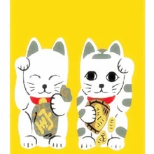 Принимаются индивидуальные заявки) Корея/Япония/Китай суши Ресторан Кухня Висит дверной проем ткань занавес-Lucky Cat(70x80 см