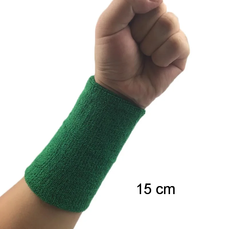 1Pcs สายรัดข้อมือเทนนิสสายรัดข้อมือกีฬาวอลเลย์บอล Gym สายรัดข้อมือวงเหงื่อผ้าขนหนูสร้อยข้อมือ Protector 8 /11 /15ซม.