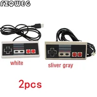 FZQWEG 2pcs Classic Wired USB Game Controller For Nintendo NES JoyStick For NES Controle For Windows PC for MAC Gamepad