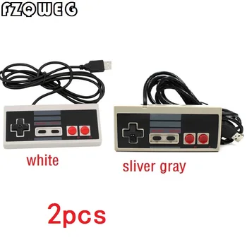 

FZQWEG 2pcs Classic Wired USB Game Controller For Nintendo NES JoyStick For NES Controle For Windows PC for MAC Gamepad