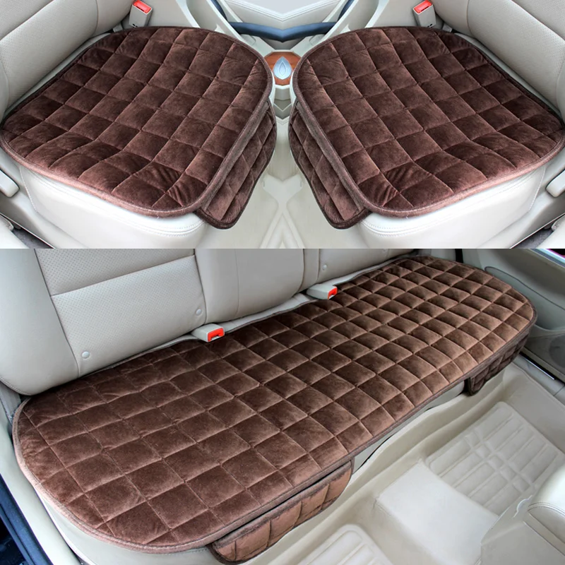 

Universal 3Pcs/Set Front Rear Winter Warm Car Seat Cover Cushion Pad For Granta Vesta Toyota Chevrolet Passat Chery KIA Mazda
