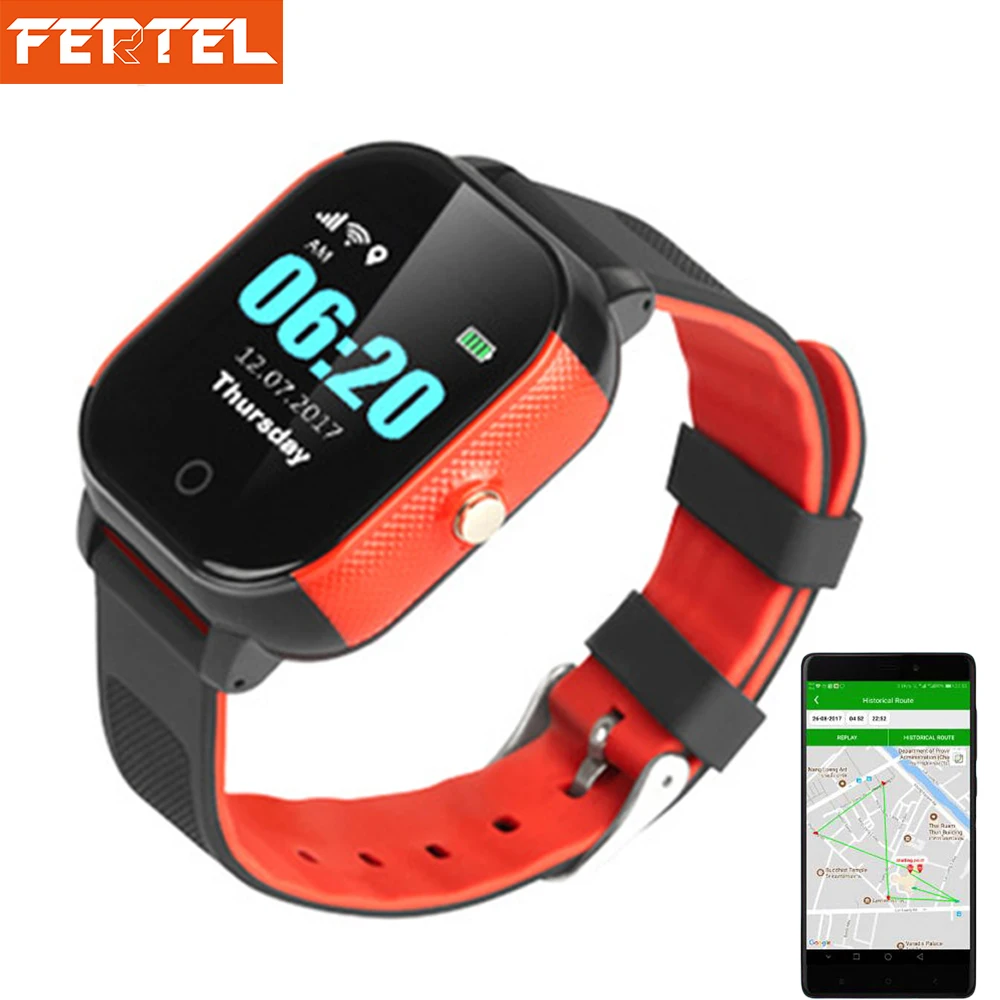 

GPS Kids Watch Waterproof Smart Watchs SOS Call Baby Elderly Location Finder Children Anti Lost Tracker