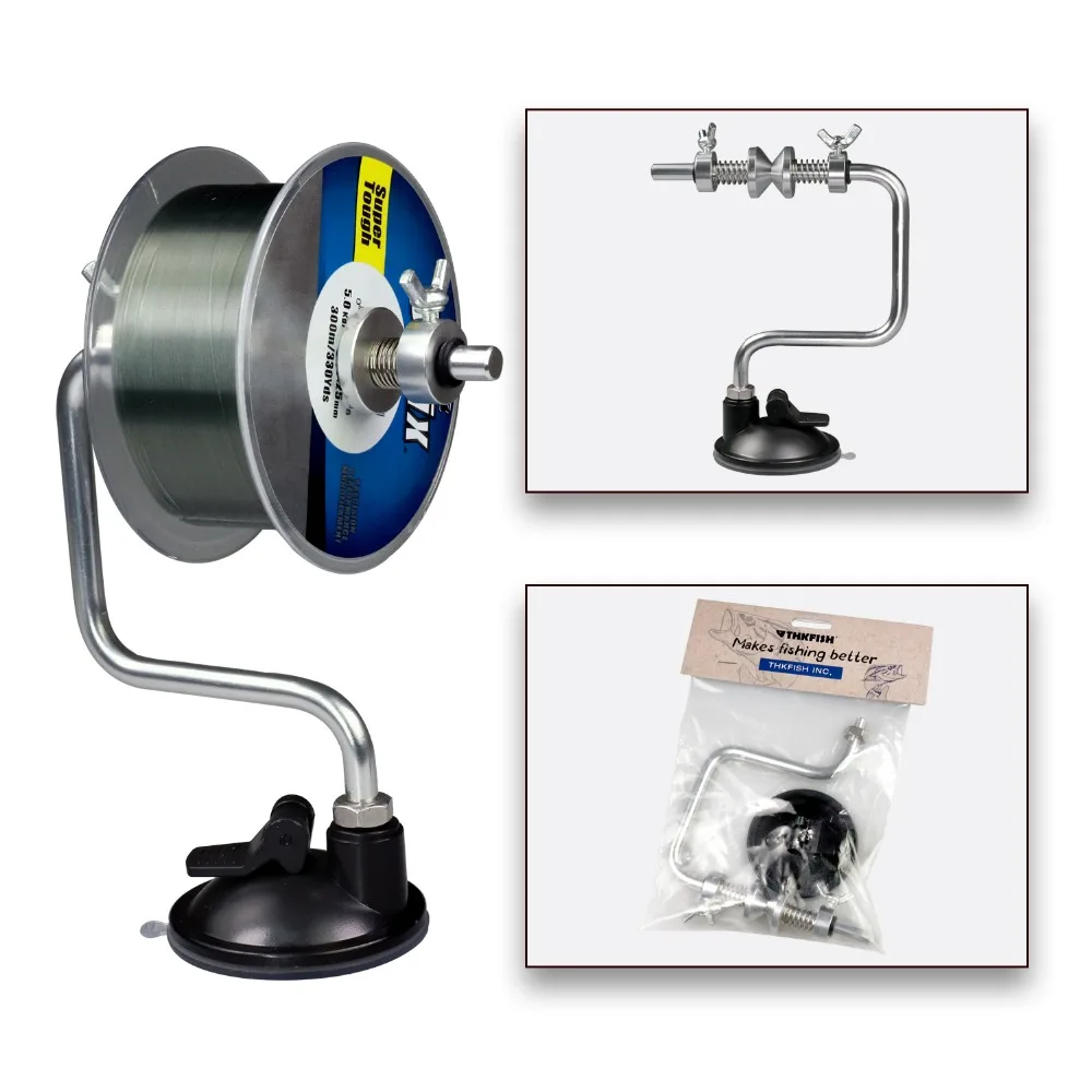 

Erect Vertical Portable and Stable Aluminum System Fishing Line Spooler System