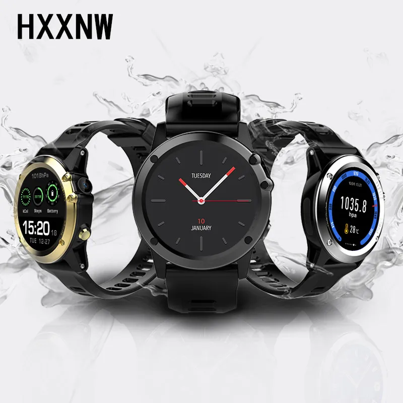 H1 Смарт-часы MTK6572 IP68 Водонепроницаемый 1.39 дюйма 400*400 GPS Wi-Fi 3G сердечного ритма