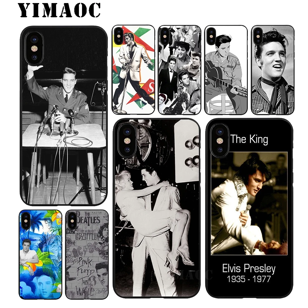 YIMAOC Elvis Presley Мягкий силиконовый чехол для iPhone 11 Pro Xr Xs Max X или 10 8 7 6 6S Plus 5 5S SE |