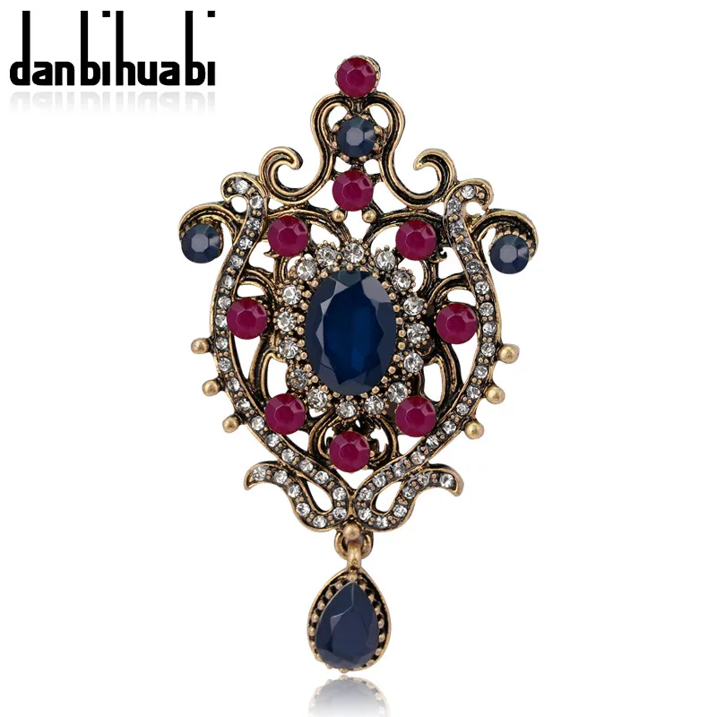 

danbihuabi Fashion vintage brooch pins for wedding dress retro pins and brooches for women luxurious girls brooch for party
