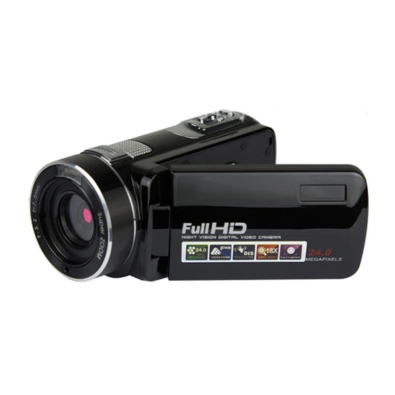  Wholesale Black Gold Portable Full Hd 1080p Night Vision Digital Video Camera with Remoter Camcorde