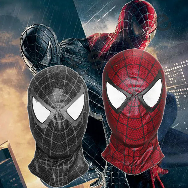 

Spider Man Black Mask Hood Venom Cosplay Full Face Mask Spider-Man 3 Halloween