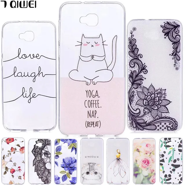 Cheap Cute Cat For Asus Zenfone 4 Selfie ZD553KL Case Soft TPU Animal Clear Back Cases For Asus Zenfone 4 Selfie ZB553KL Cover Silicon
