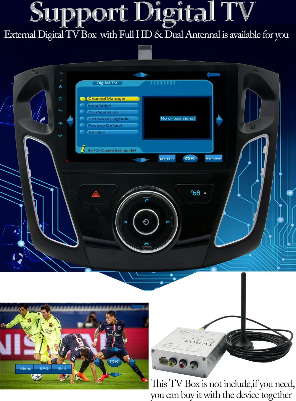 Discount 9 inch 1024*600 4GB RAM Octa Core Android 8.0 Car DVD Multimedia For Ford Focus 3 2012-2015 Car Radio Bluetooth GPS Navigation 22