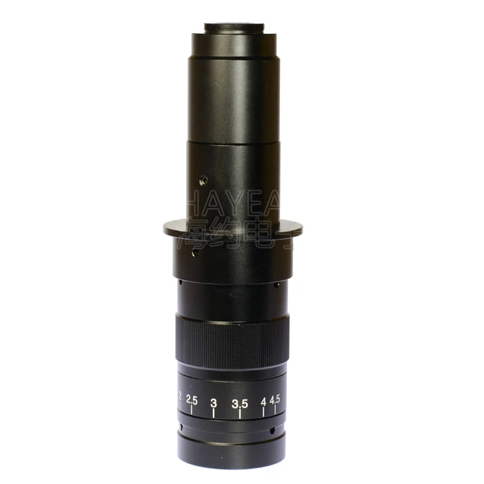 Зум 180x промышленный микроскоп C-Mount цифровой Камера объектива 0.5x адаптер рабочее расстояние 55-210 мм