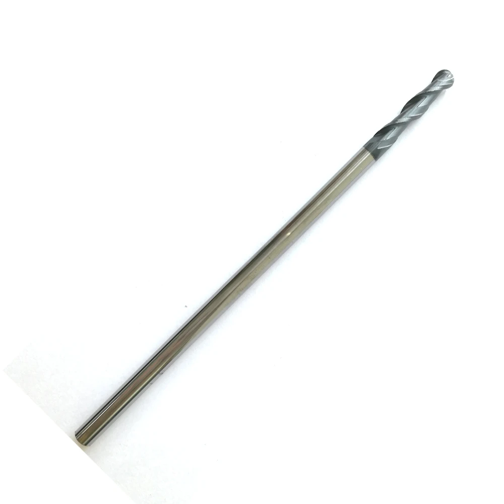 

1pc6mm Radius=3mm 2Flutes hrc60 R3*12*D6*100 solid carbide Ball nose End Mill CNC router bits tools Milling cutter With coat