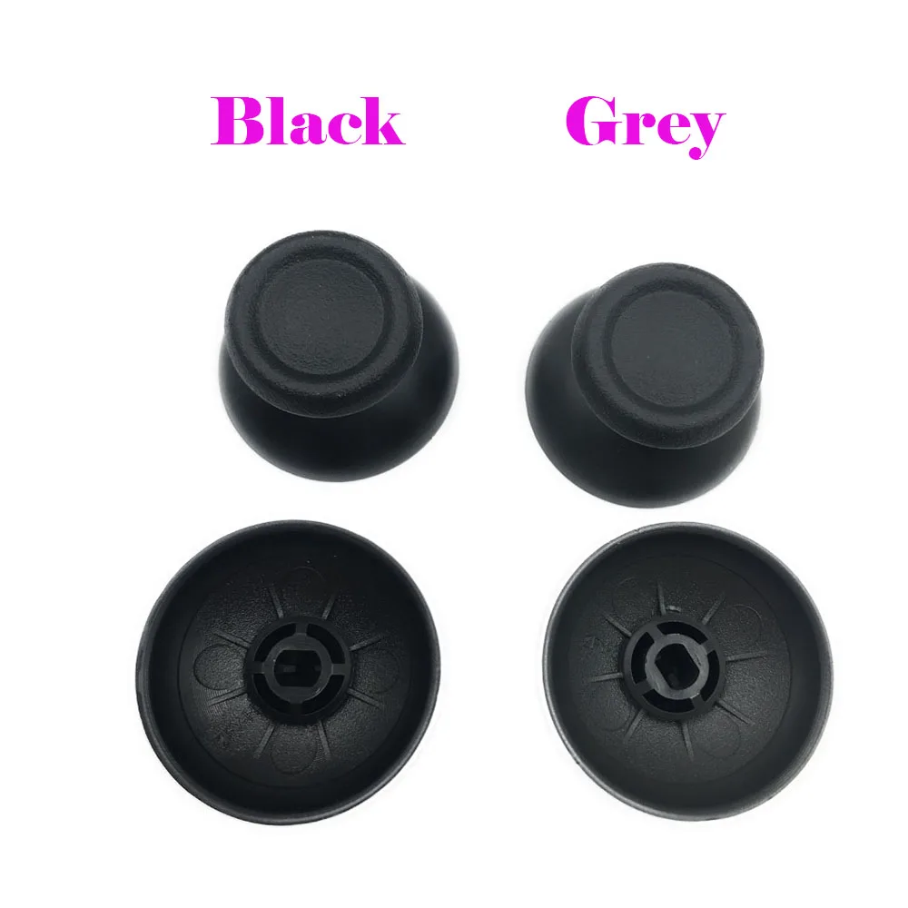 

120PCS Black Grey Rubber Thumbstick Button Game Joystick Cap for PS4 Controller