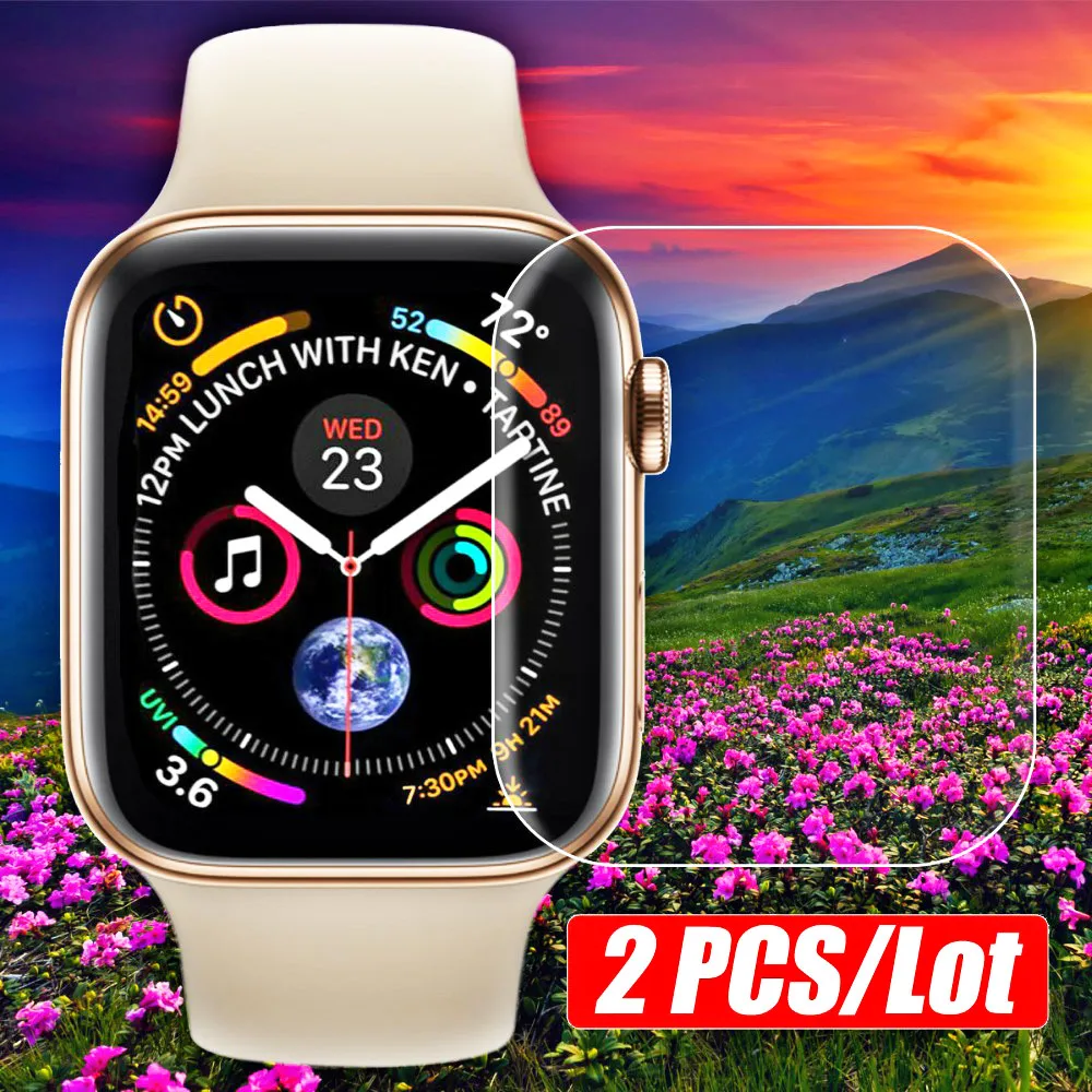 

2PCS/Lot Protective Tempered Glass For iWatch 38mm 42mm 40mm 44mm Screen Protector Film For Apple Watch Series 1/2/3/4 ABAY