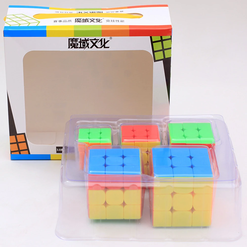 

Birthday Gift 5 PCS/set 3*3 Puzzle Magic Cubes 3 Layers 3x3 Cubo Megico 3 3.5 4 4.5 5 CM Cube with Keychain