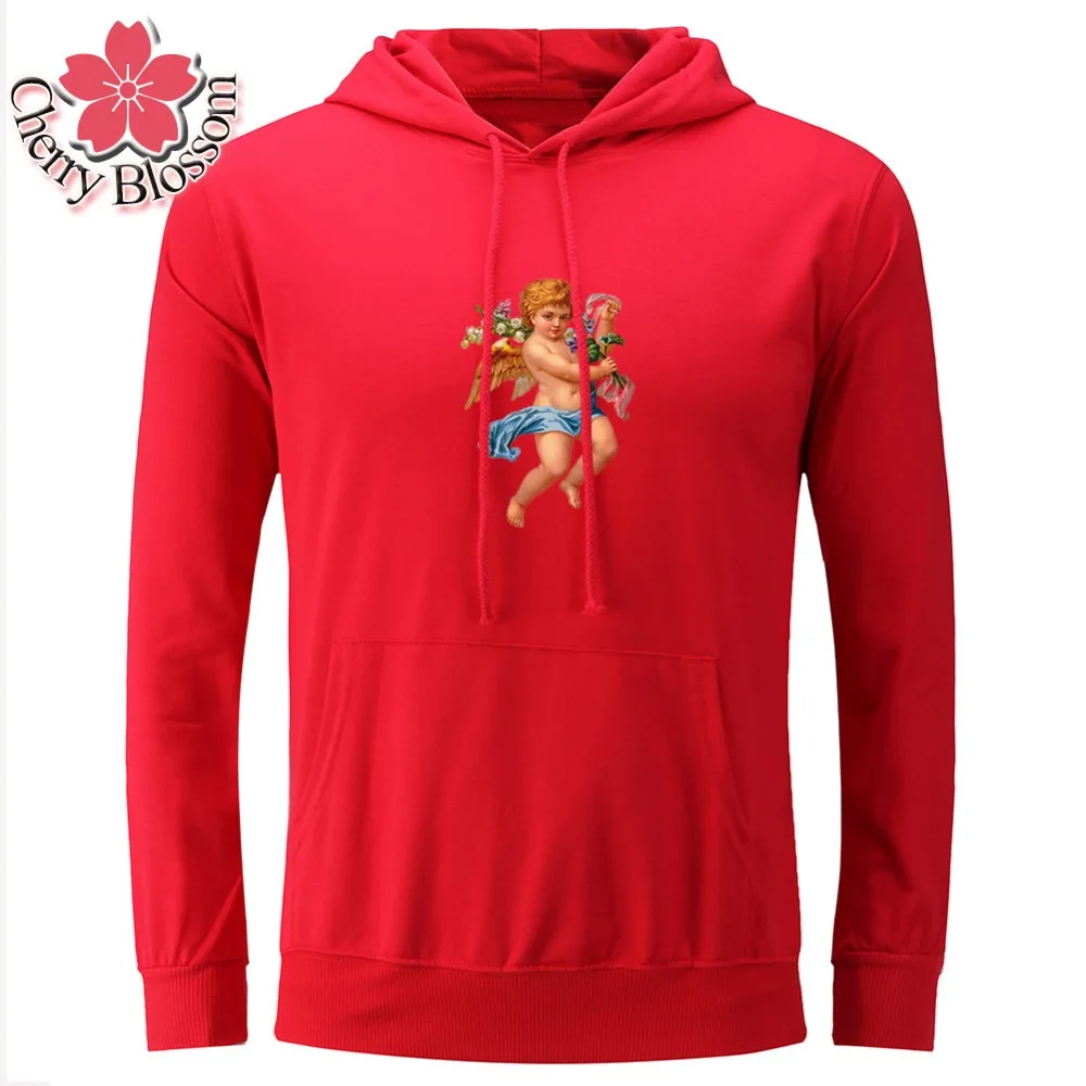 Cherry Blossom New Brand Fashion Mens Hoodies Long Sleeve Pullover