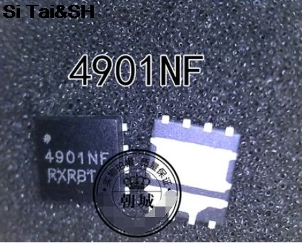 

2pcs NTMFD4901NFT1G NTMFD4901NF 4901NF MOSFET 30 V, High Side 18 A / Low Side 30 A, Dual N-Channel SO8FL