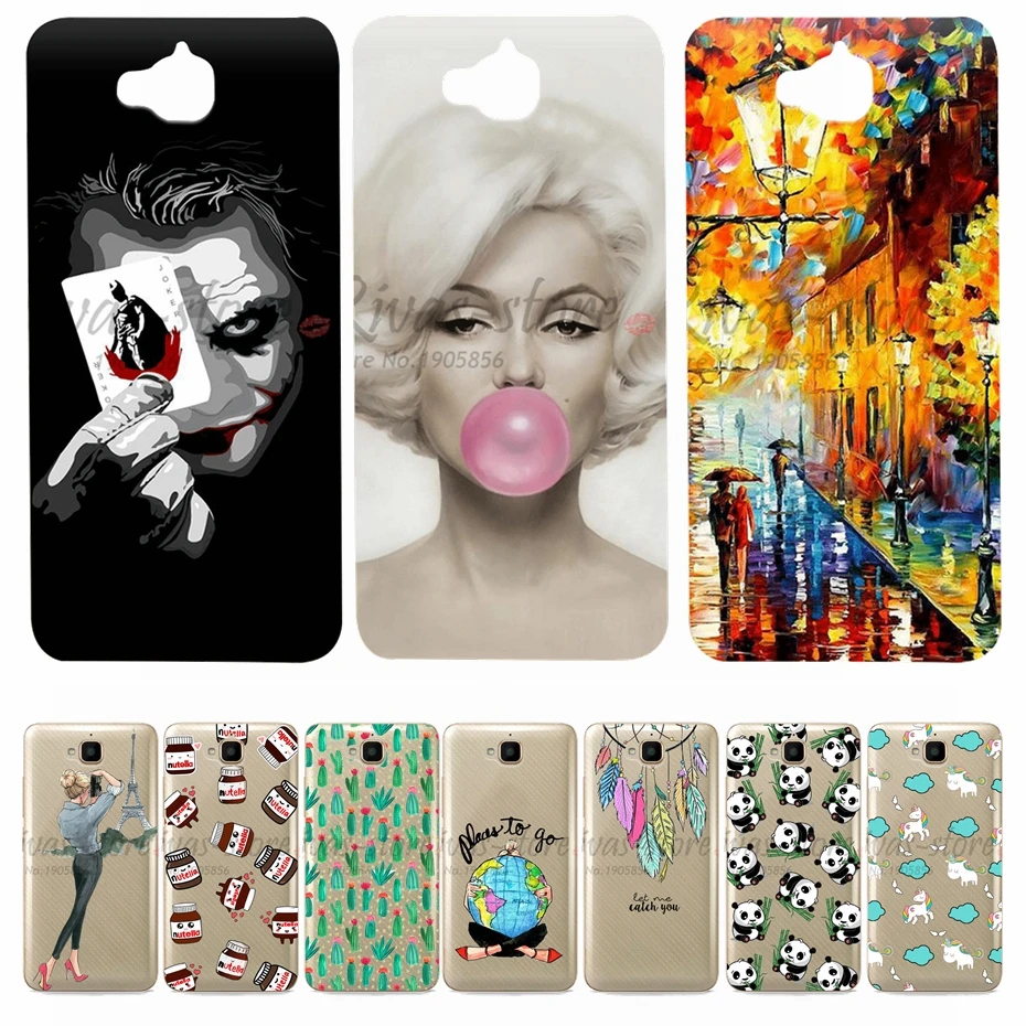 

For Huawei Honor 4C Pro Case Cover TPU Soft Silicone Honor 4C Pro Phone Back Case Covers For Huawei Y6 Pro Case TIT-L01 TIT-TL00