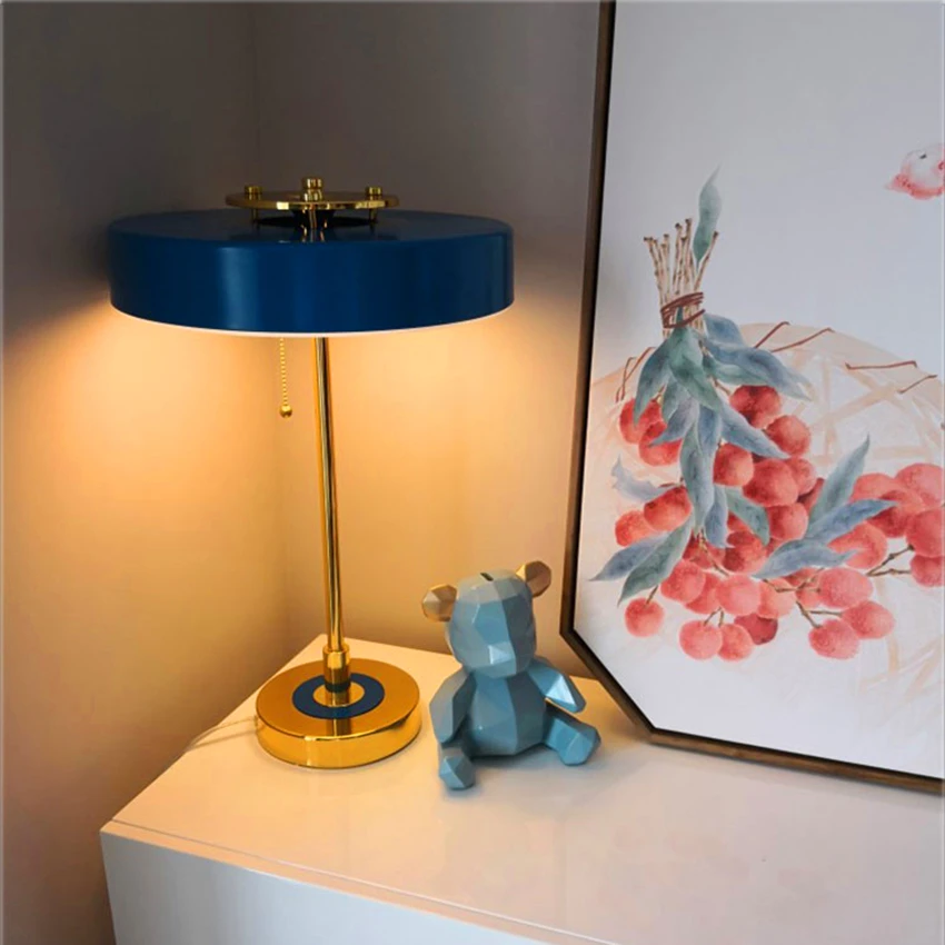 

Modern Minimalist Metal Bedroom Bedside LED Table Lamps Home Lighting Desk Lamp Study Desk Wrought Iron Table Lights Decoration
