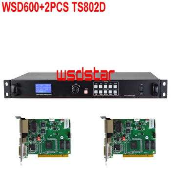 

WsdStar WSD600+2PCS TS802D LED Video Processor HDMI/DVI/VGA/CVBS input 1920*1200 pixel Support PIP & POP Special Offer