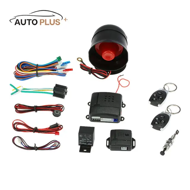 1 Way Car Security System Auto Burglar Alarm Vehicle Protection Anti