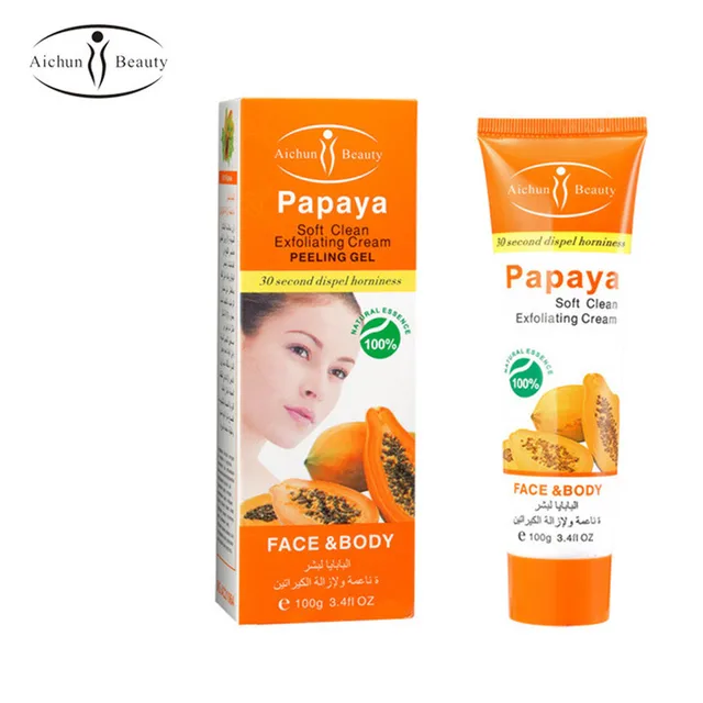 Aichun Beauty Papaya Essence Exfoliating Cream Scrub Peeling Gel Face Body Skin Moisturizing