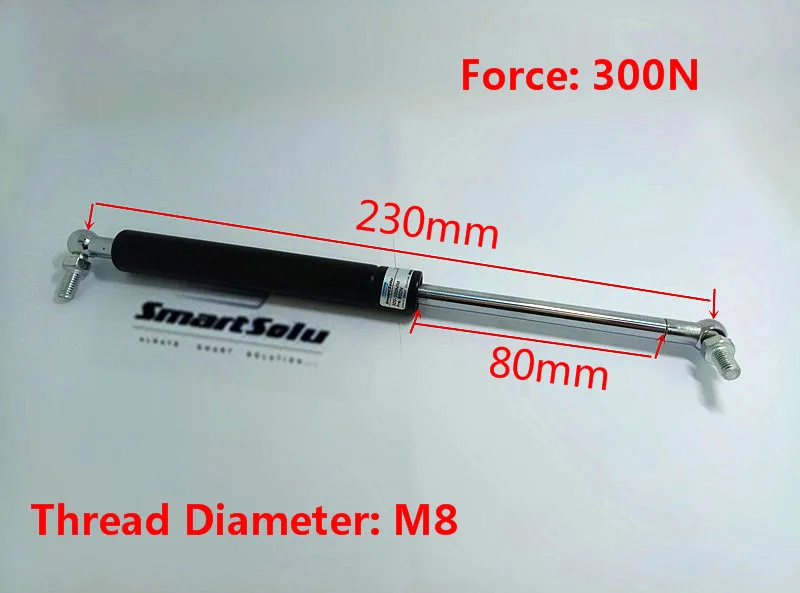 Free shipping 230Mm X 80Mm 30Kg 300N Force Strut Compression Gas Spring
