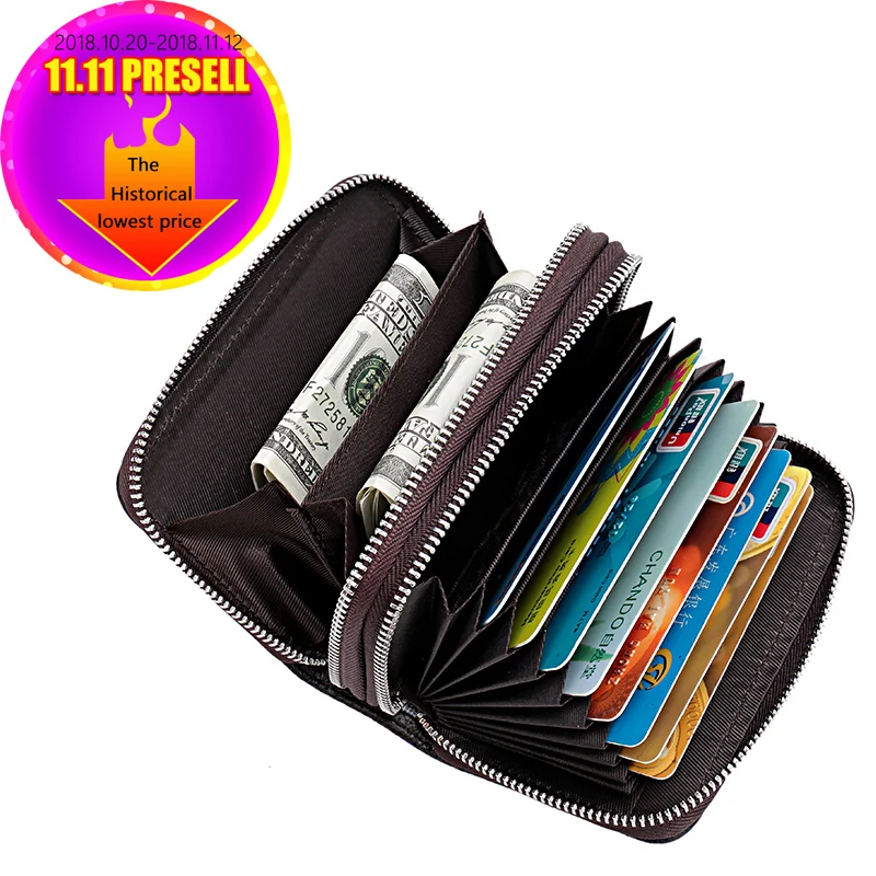 

New Wallet Short men women Unisex Wallets Genuine Leather male Purse Card Holder Wallet Fashion Woman Zipper Wallet men Coin bag