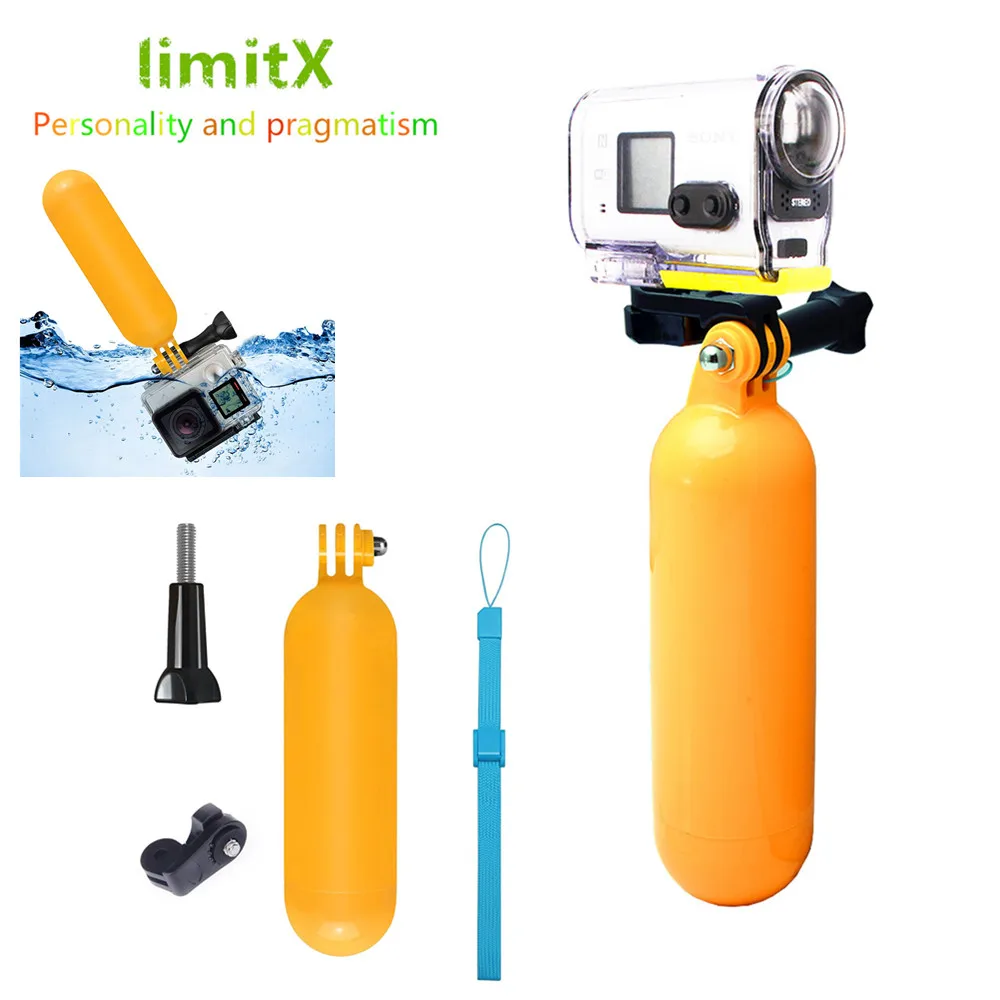Плавающая рукоятка для экшн камеры Gopro hero XiaoMi Yi Sony RX0 X3000 X1000 AS300 AS200 AS100 AS50 AS30 AS20 AS15 AS10