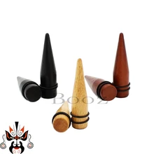 Free shipping bamboo wood ear tunnel plugs ear taper expander piercing earrings jewelry 8-16mm