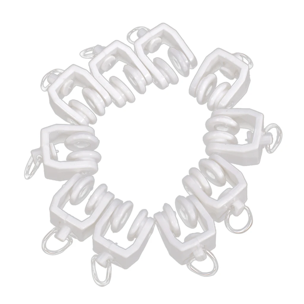 MagiDeal 10 pcs Plastic Track Runner Track Track With Eyelet Plastic Curtain Runner Curtain Track Decorative Accessories