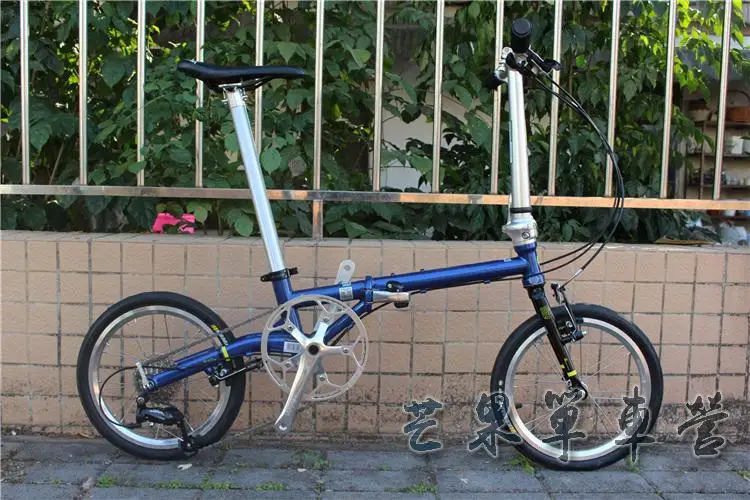 Flash Deal Fnhon CR-MO Steel Folding Bike 16" Minivelo Mini velo Bike Urban Commuter Bicycle overall bike V Brake 9 Speed 56