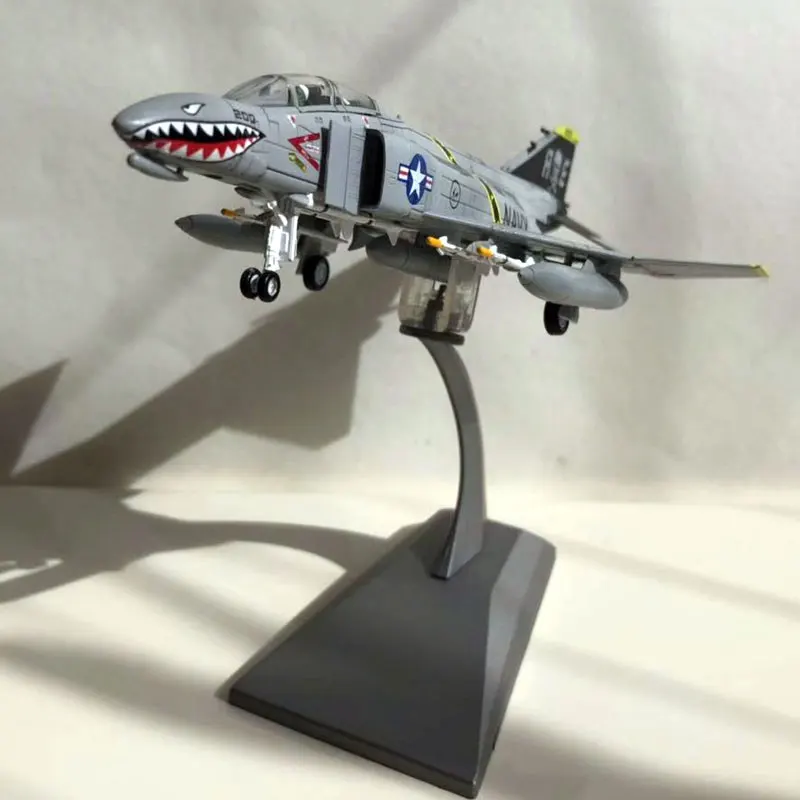 WLTK военная модель 1/100 масштаб F-4 Phantom II VF-84 Jolly Rogers Fighter литой металлический самолет модель игрушки для сбора/подарка