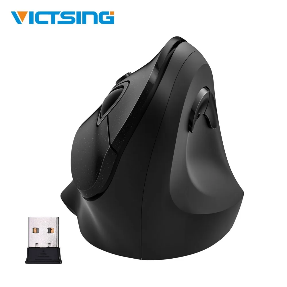 

VicTsing 2.4G Wireless Mouse Comfortable Ergonomic Vertical Mouse DPI Adjustable Computer Mouse With USB For Windows 7/8/10/XP