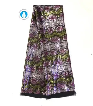 

Hot sale French tulle net lace fabric with sequins for lady dress PNZ862(5yards/lot)