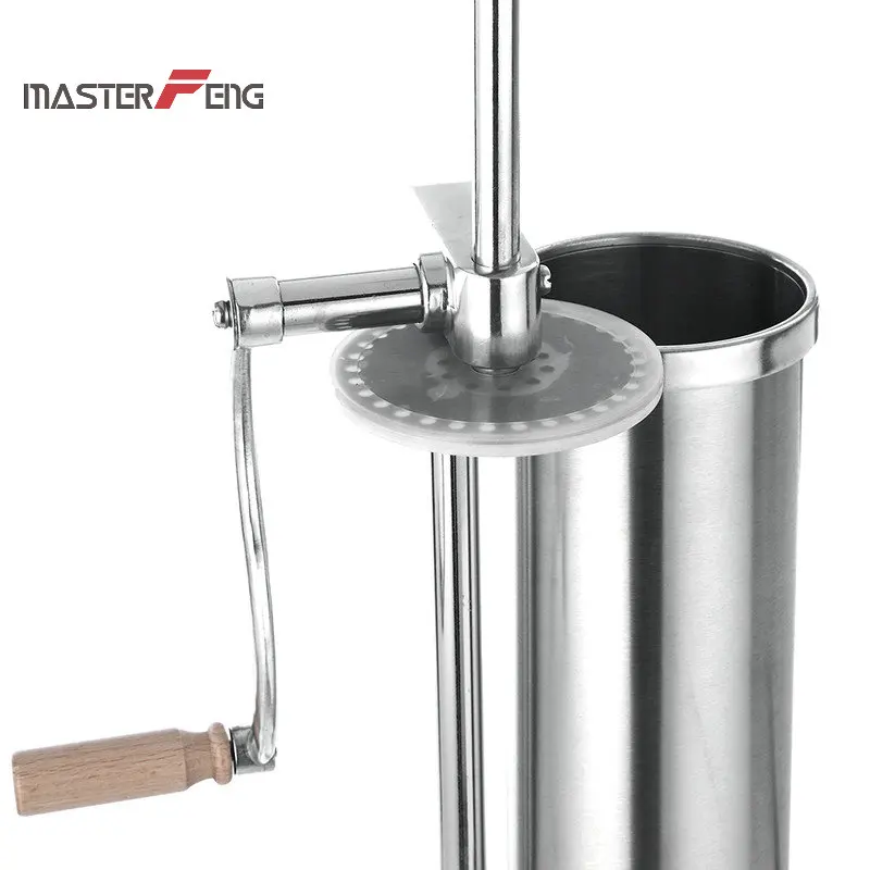  6 lbs / 3kg Table Mount Sausage Maker Stainless Steel Sausage Stuffing Sausage Syringe Homemade Mea