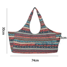Водонепроницаемые спортивные сумки для фитнеса женская сумка для йоги на плечо тренировочная сумка для йоги большая емкость холщовая Спортивная пляжная сумка для хранения