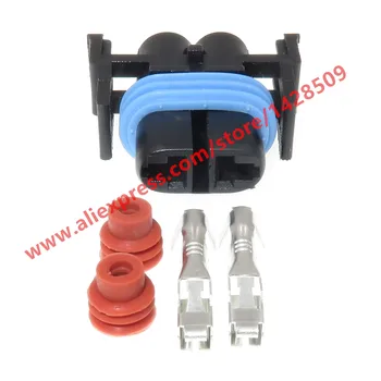 

20 Sets 2 Pin Car Headlight Fog Lamp Holder Connector Waterproof Light Socket High Temperature Resistance MG652520-2 H11 H8 881