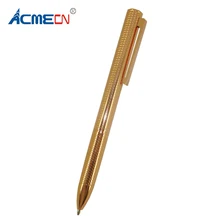 Шариковая ручка ACMECN из розового золота, высокотехнологичная ручка с волнистым узором, выдвижная ручка для мужчин или подарки для леди, ручки унисекс