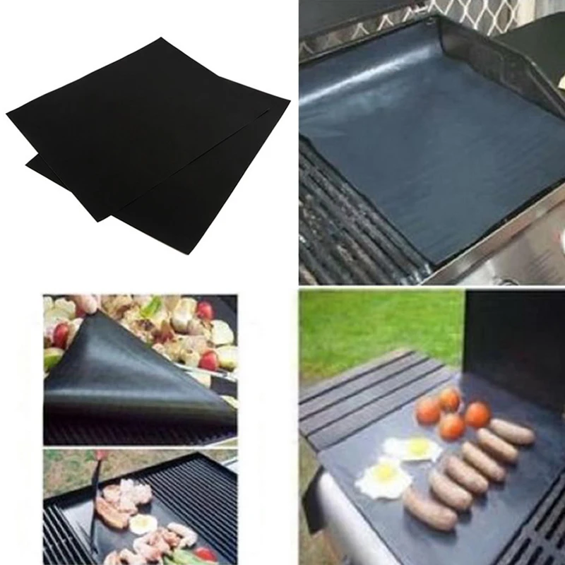Barbecue Grilling Liner BBQ Grill Mat Portable Non stick and Reusable