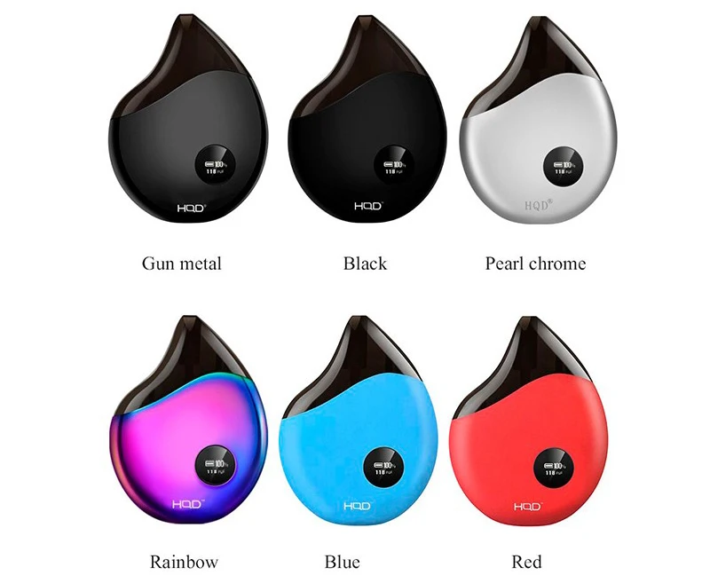 Original HQD Comma Kit All-in-one Pod System Starter Kit 2ml 40W Built In 380mAh Battery Electronic Cigarette Vape Vaporizer 01 (4)