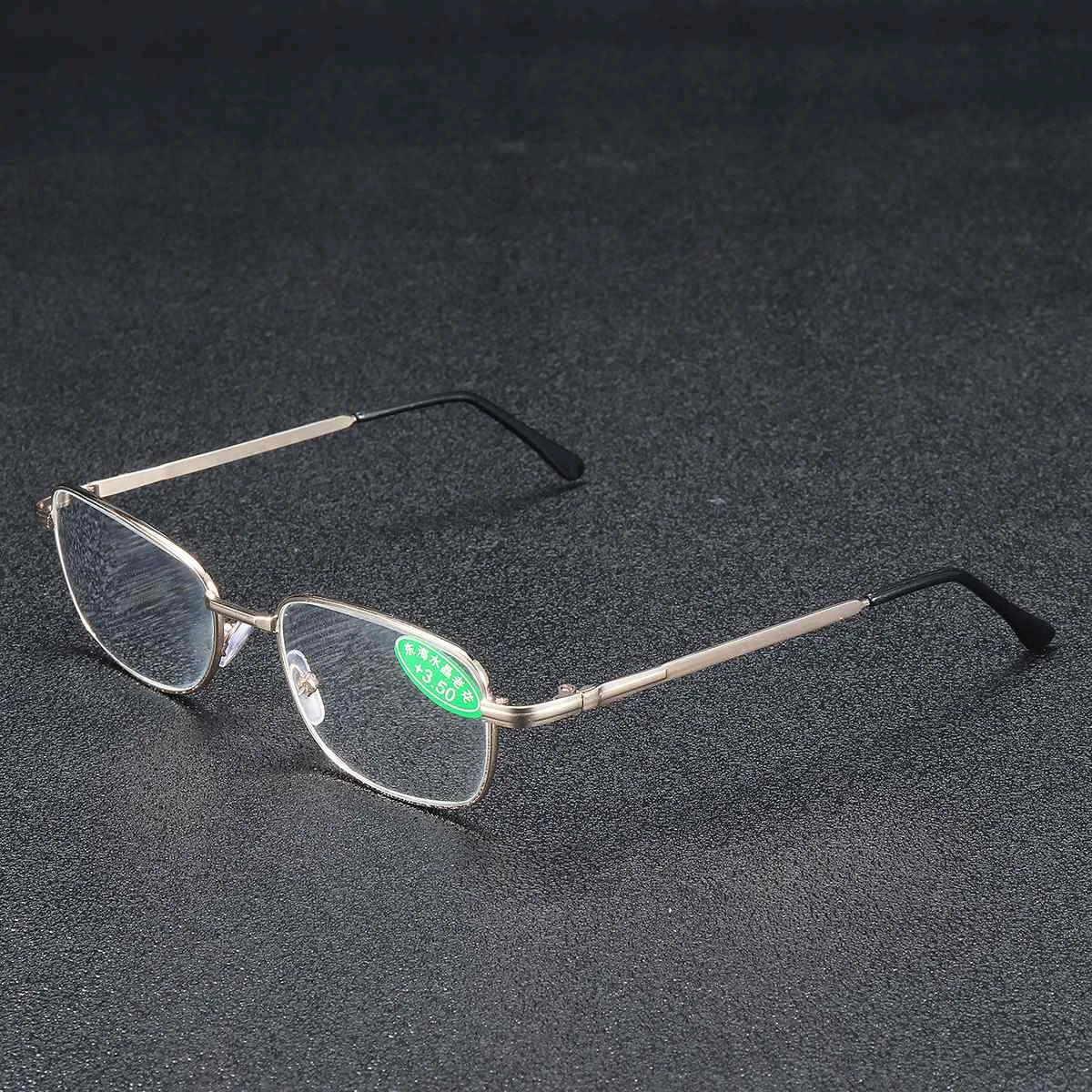 

Fashion Tea Color Unisex Brown Crystal Half Rimmed Office Casual Working Reading Anti-radiation Glasses Sunglasses Spectacles