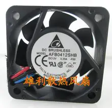 Free Delivery. Original 12V 0.35A AFB0412SHB 4015 4CM 3 wire cooling fan tachometer