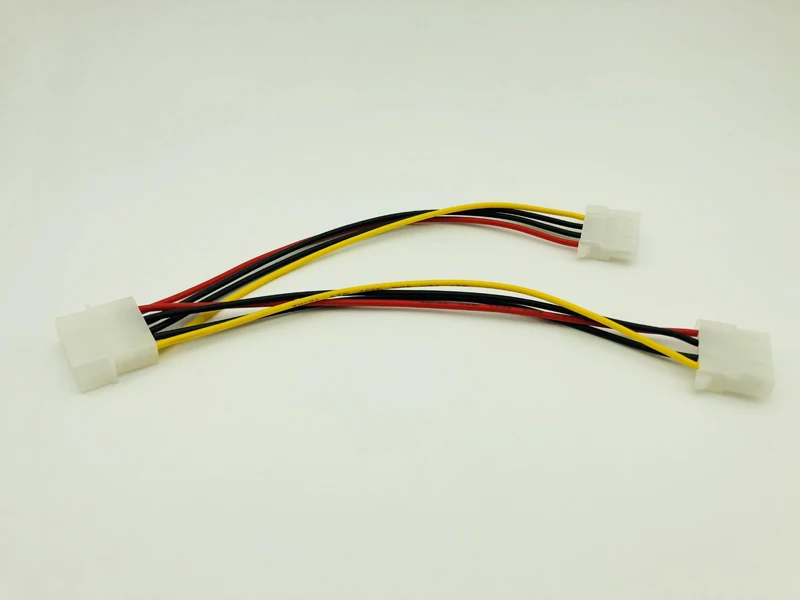 5PCS 4Pin Molex to Double 4pin IDE Female Power Supply Splitter Adapter Cable Computer Power Cable for BTC ETH Miner Mining