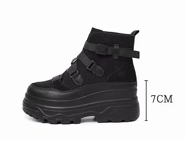 Rubberen Lente Laarzen Goedkoop Kopen Herfst Enkellaarsjes Platform WH92EDIY
